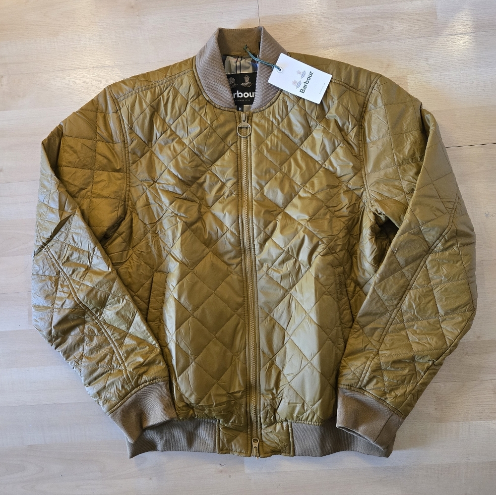 Barbour Galento Quilt Jacket. Color Russet. Size S, M, XL